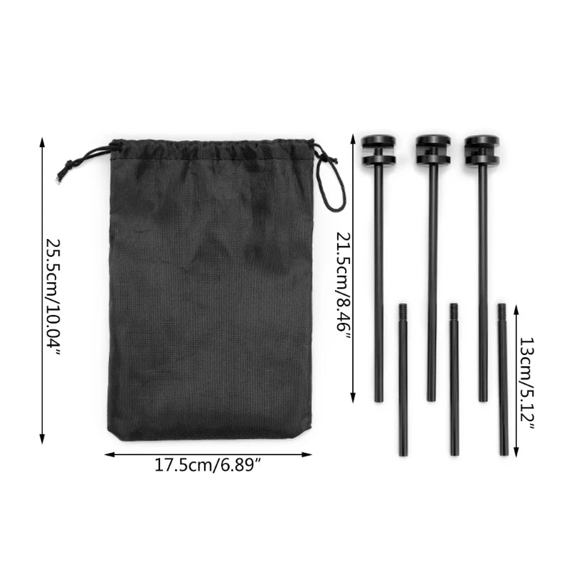 アウトドア分解式トライポッドグリルスタンド｜軽量アルミ合金製・組立式バーベキュースタンド・収納袋付き