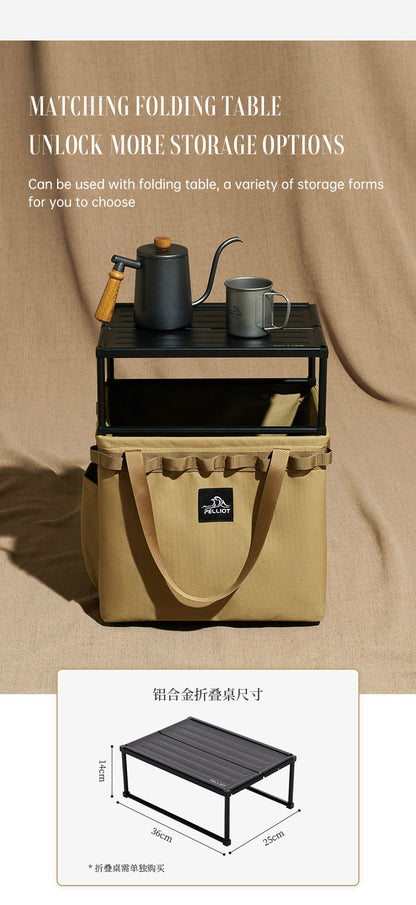 折りたたみ式キャンプ収納ボックス｜防水・大容量30L・多機能アウトドアギア収納