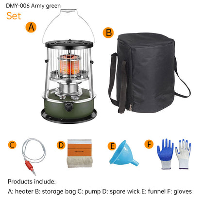 携帯用灯油ストーブ｜4.5L大容量タンク・アウトドア＆家庭用ヒーター（キャンプ・釣り・防災対応）