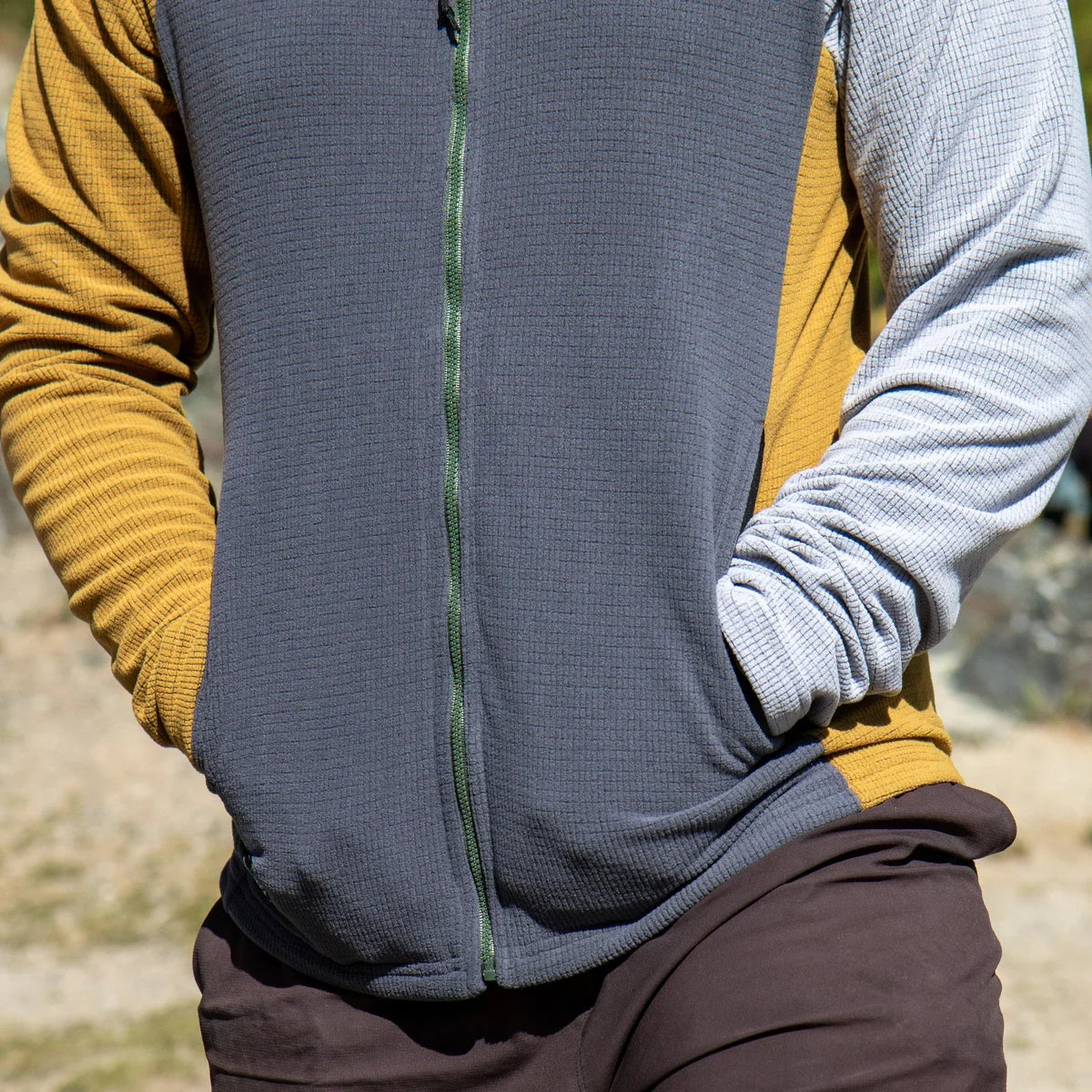 SkyGOAT（スカイゴート）CAMP Jacket メンズ｜GOATgrid マイクログリッドフリース フルジップジャケット フードなし