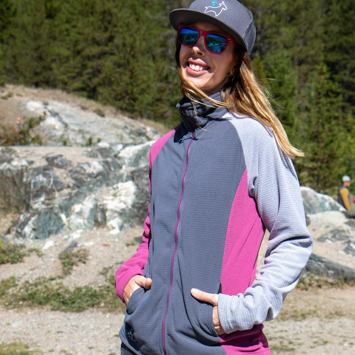 SkyGOAT（スカイゴート）CAMP Jacket レディース｜GOATgrid マイクログリッドフリース フルジップジャケット フードなし