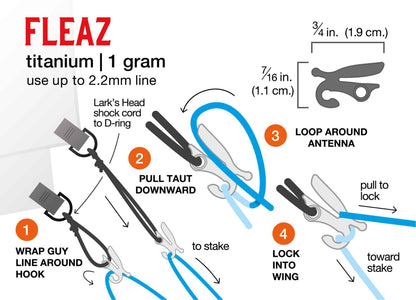 Dutchware Gear ダッチウェアギア Fleaz (Single) フリーズ タープ用テンショナー Hardware Only MUS060