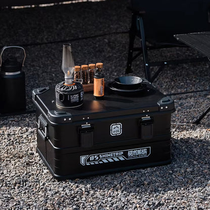 山趣（やましゅみ） SHINETRIP シャイントリップ  #05 Series Tactical Aluminum Case Black Basic-set Medium / Large（A422-Z22 / A422-Z11）タクティカルアルミケース ベーシックセット