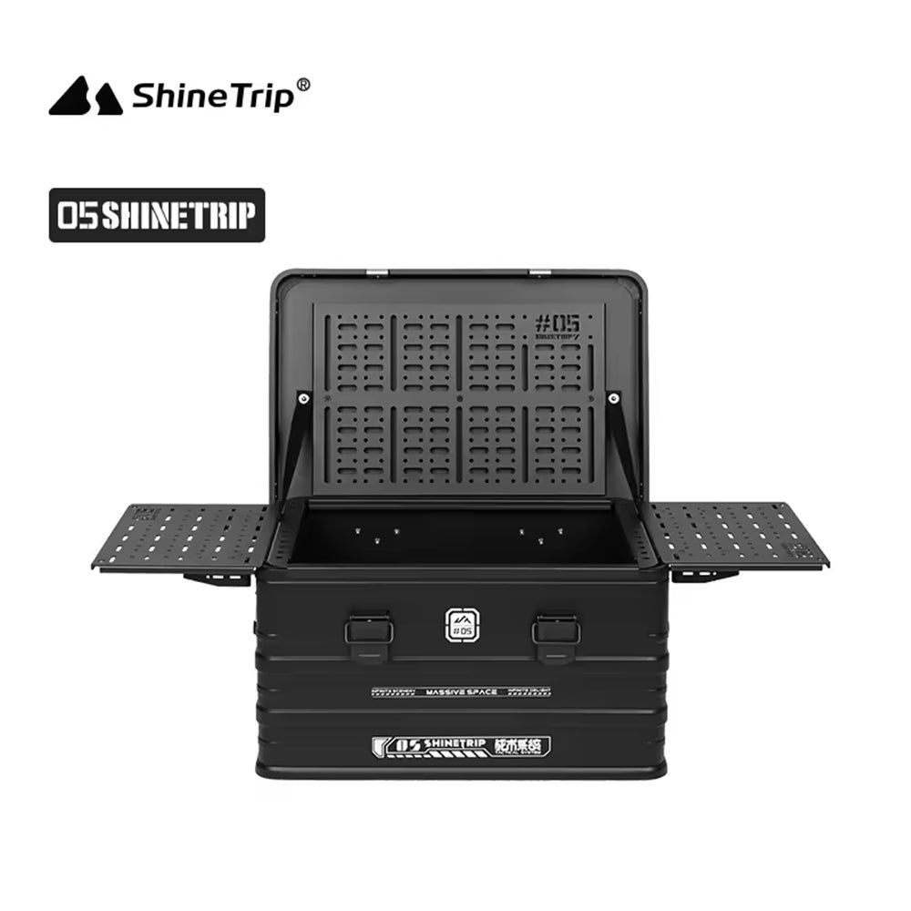 山趣（やましゅみ） SHINETRIP シャイントリップ #05 Series Tactical Aluminum Box Black（Leading Model-set） Medium / Large（A422-Z23 / A422-Z12）タクティカルアルミケースセット