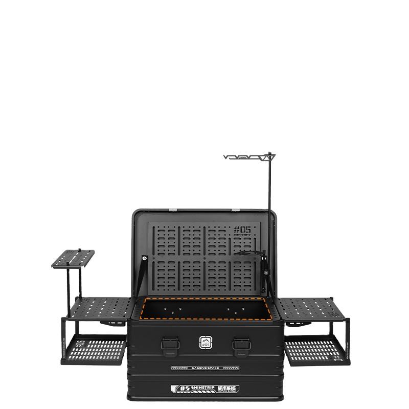 山趣（やましゅみ） SHINETRIP #05 Series Tactical Aluminum Case Black（Medium / Large） アルミギアコンテナ