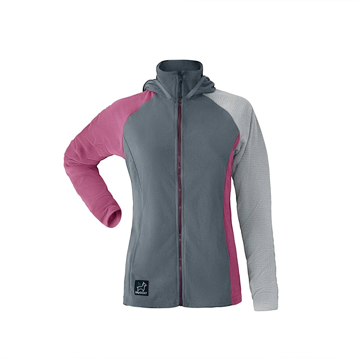 SkyGOAT（スカイゴート）CAMP Hooded Jacket レディース｜GOATgrid マイクログリッドフリース フルジップジャケット