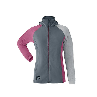 SkyGOAT（スカイゴート）CAMP Hooded Jacket レディース｜GOATgrid マイクログリッドフリース フルジップジャケット