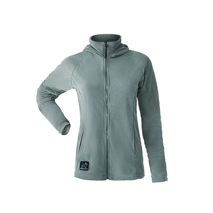 SkyGOAT（スカイゴート）CAMP Hooded Jacket レディース｜GOATgrid マイクログリッドフリース フルジップジャケット