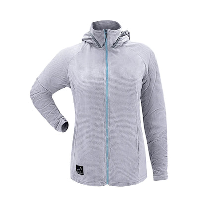 SkyGOAT（スカイゴート）CAMP Hooded Jacket レディース｜GOATgrid マイクログリッドフリース フルジップジャケット