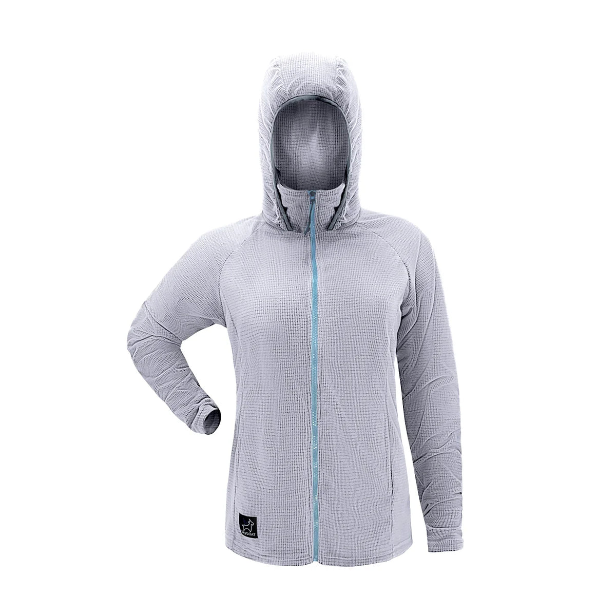 SkyGOAT（スカイゴート）CAMP Hooded Jacket レディース｜GOATgrid マイクログリッドフリース フルジップジャケット