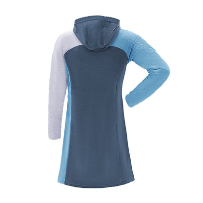 SkyGOAT（スカイゴート）Women's CAMP Dress ウィメンズ キャンプドレス｜GOATgrid マイクログリッドフリース フード付き アウトドアワンピース