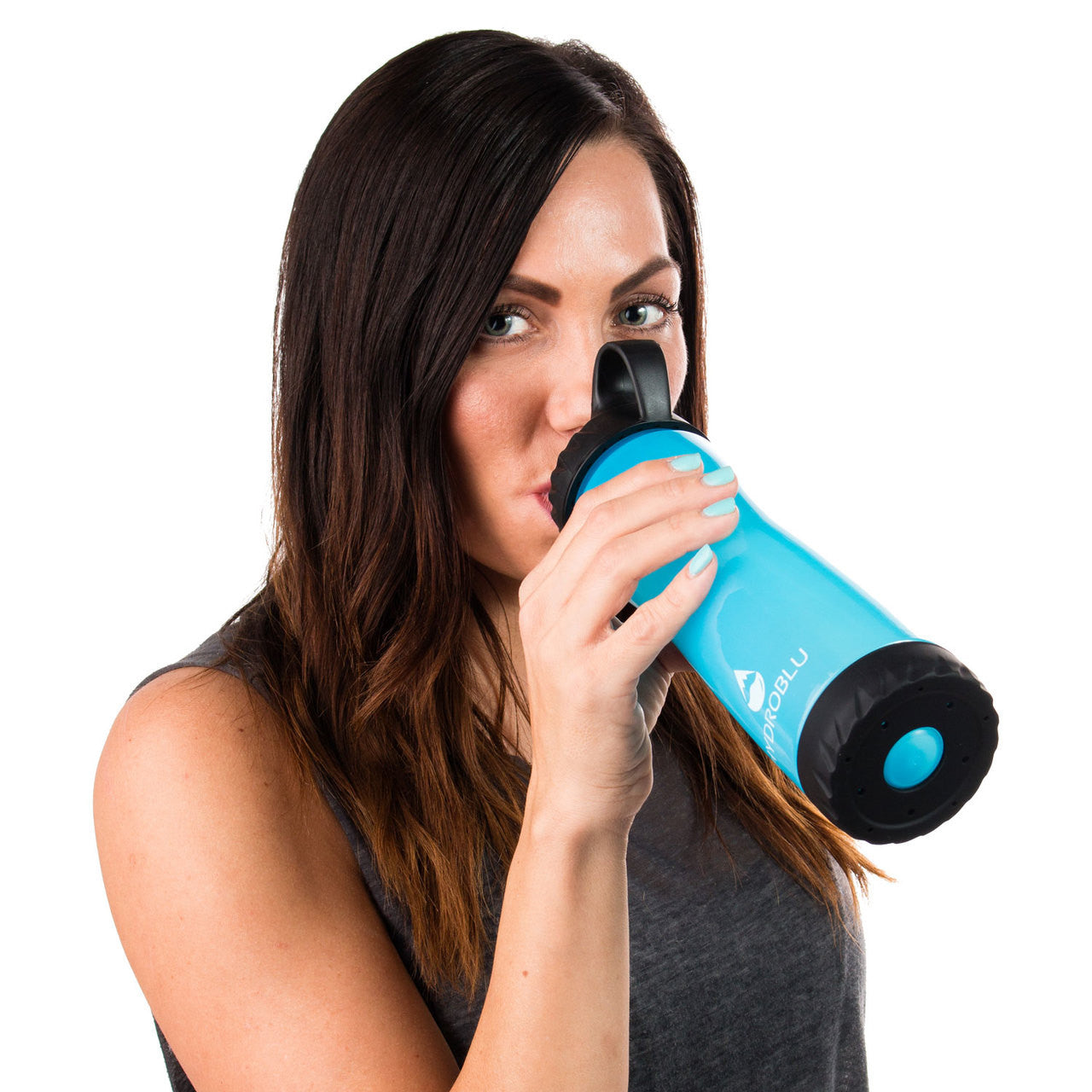 ハイドロブルー クリアフロー ボトル フィルター 一体型 携帯浄水 HYDROBLU Clear Flow Water Bottle and Filter Combo HB-CF-01