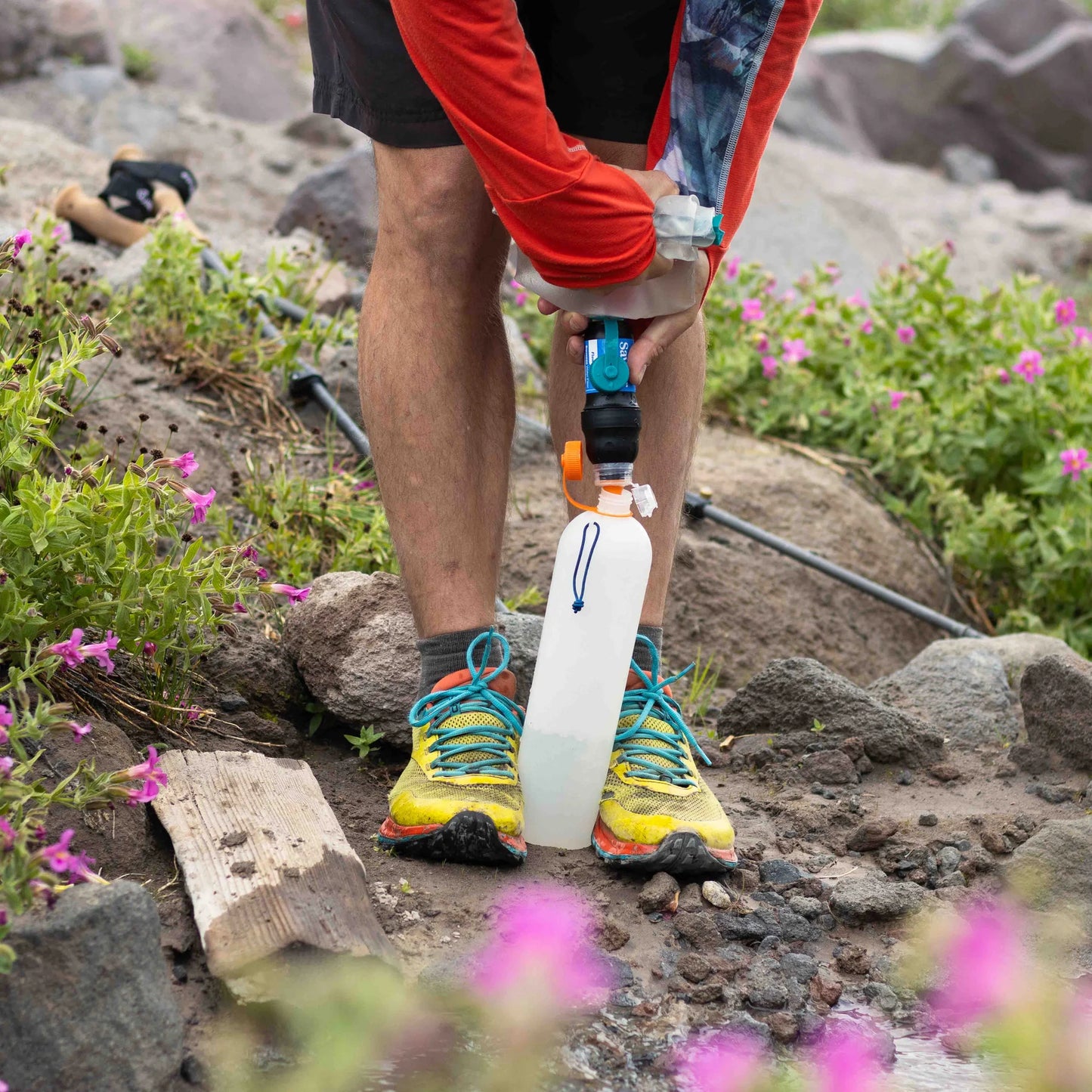 CNOC Outdoors（クノック） ThruBottle 1L スルーボトル｜28mmフィルター対応 超軽量ウォーターボトル