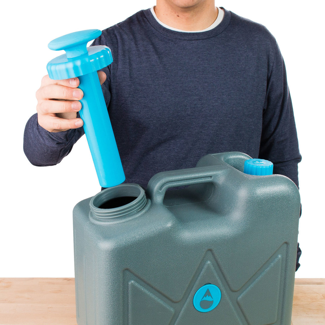 ハイドロブルー 加圧ジェリーカン ウイルス対応 浄水フィルター セット 大容量 浄水システム HYDROBLU Pressurized Jerry Can Water Filter Virus Free Package HB-JC-VUF-02