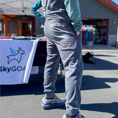 SkyGOAT（スカイゴート）GOATgrid メンズ ジョガーパンツ｜170gsm マイクログリッドフリース 軽量・保温・速乾 アウトドアパンツ