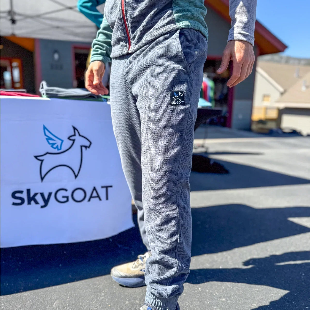 SkyGOAT（スカイゴート）GOATgrid メンズ ジョガーパンツ｜170gsm マイクログリッドフリース 軽量・保温・速乾 アウトドアパンツ