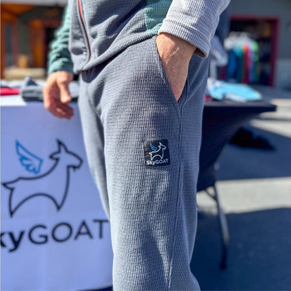 SkyGOAT（スカイゴート）GOATgrid メンズ ジョガーパンツ｜170gsm マイクログリッドフリース 軽量・保温・速乾 アウトドアパンツ