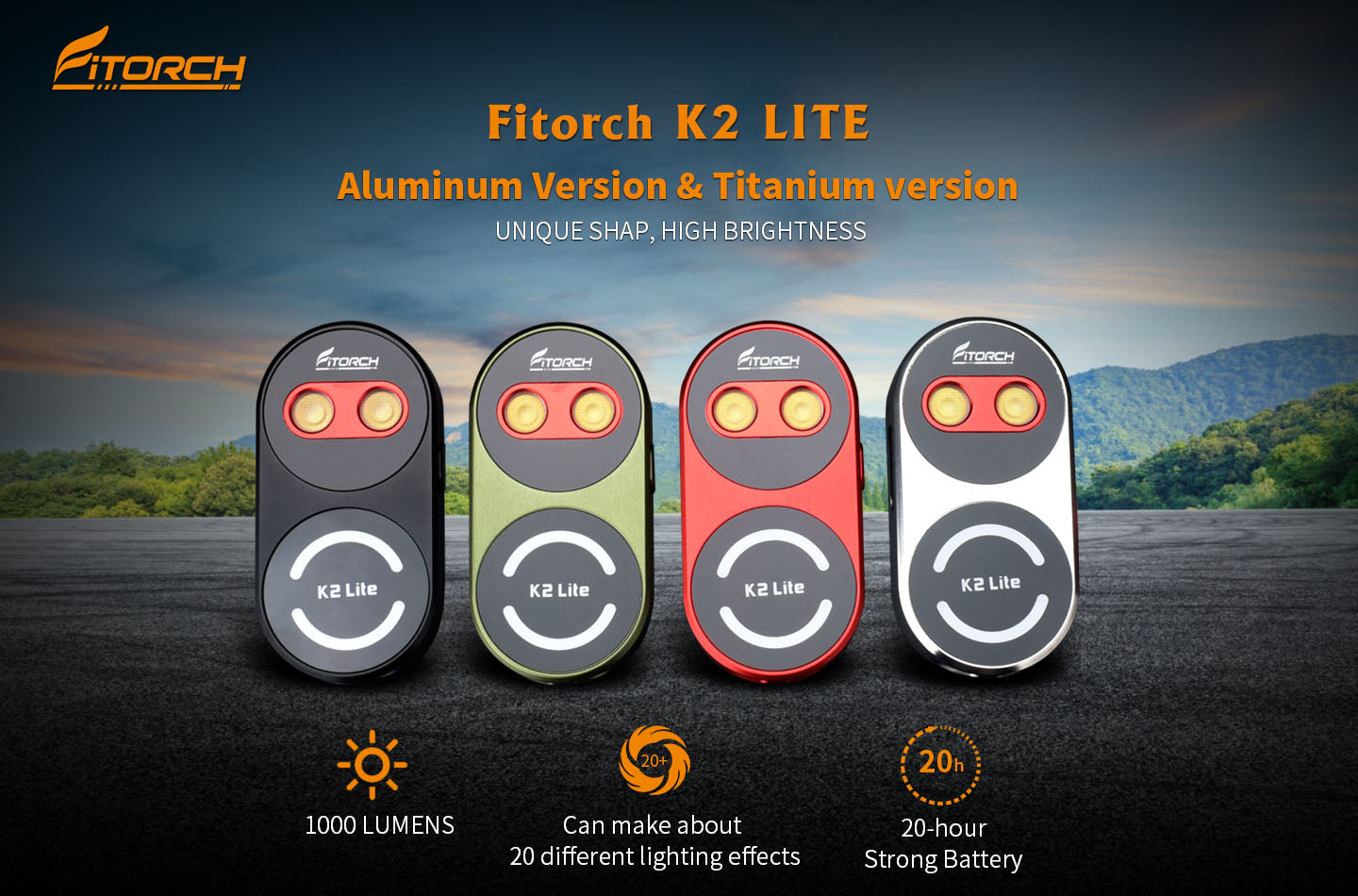 Fitorch（フィトーチ） K2 Lite キーチェーンライト 1000ルーメン