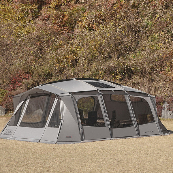 KZM アルビオン テント 4-5人用 グレー 大型テント 撥水 ドーム型 カズミ アウトドア KZM OUTDOOR Albion Grand Tunnel Tent