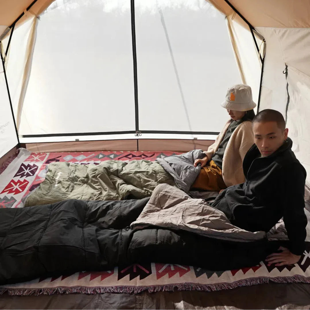 【KingCamp｜キングキャンプ】KAUAI 400｜3in1封筒型寝袋＆ブランケット｜フランネル裏地・オールシーズン対応