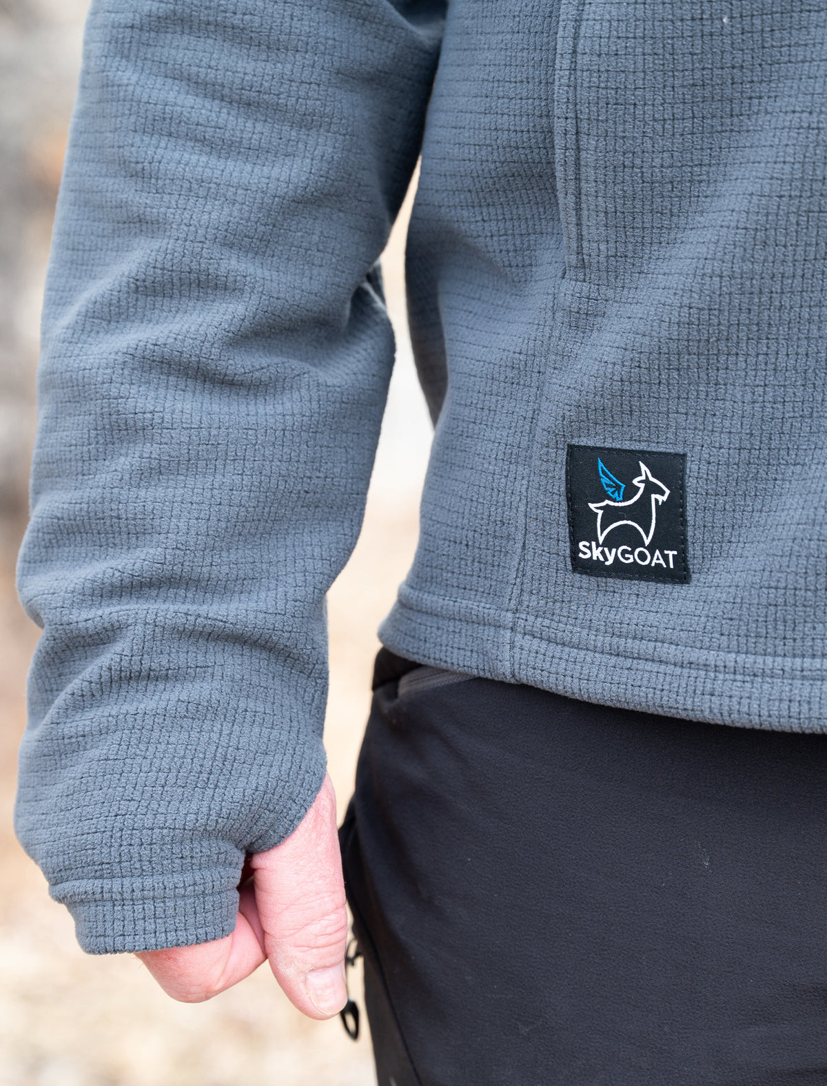 SkyGOAT（スカイゴート）CAMP Hooded Jacket メンズ｜GOATgrid マイクログリッドフリース フルジップジャケット