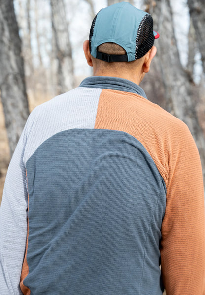 SkyGOAT（スカイゴート）Ultralight 115 メンズ ハーフジッププルオーバー｜115gsm GOATgrid 超軽量マイクログリッドフリース フードなし