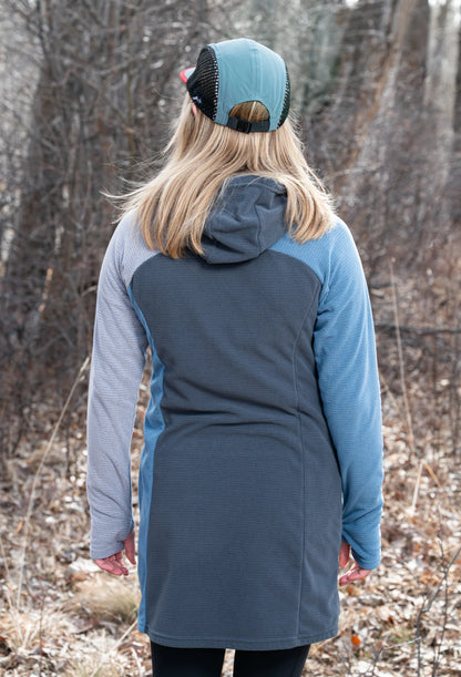 SkyGOAT（スカイゴート）Women's CAMP Dress ウィメンズ キャンプドレス｜GOATgrid マイクログリッドフリース フード付き アウトドアワンピース