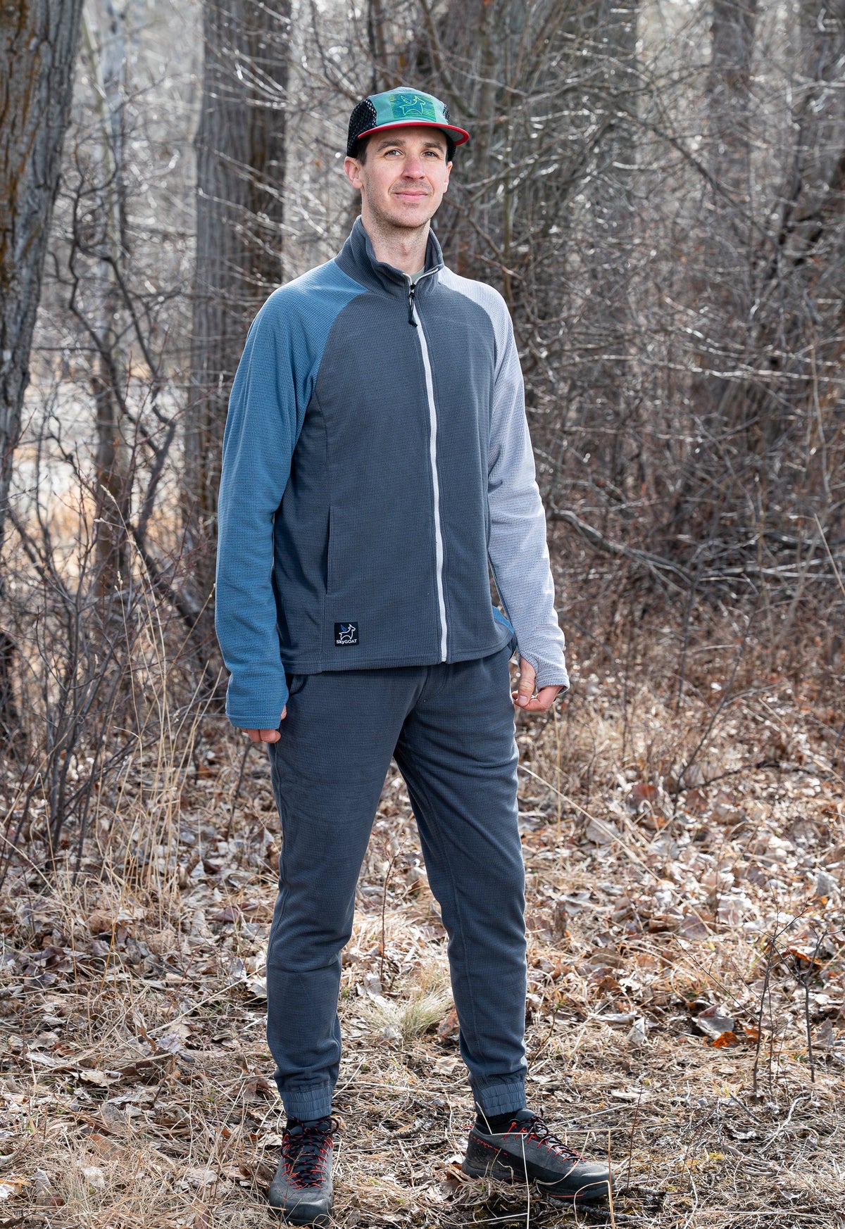 SkyGOAT（スカイゴート）CAMP Jacket メンズ｜GOATgrid マイクログリッドフリース フルジップジャケット フードなし