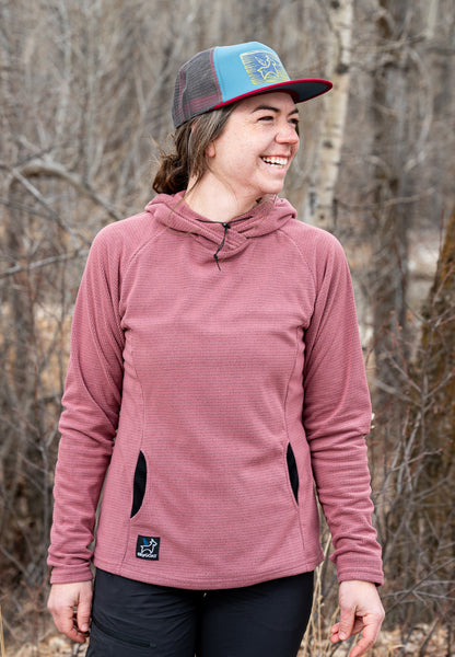 SkyGOAT（スカイゴート）CAMP Hoodie レディース｜GOATgrid マイクログリッドフリース フーディー