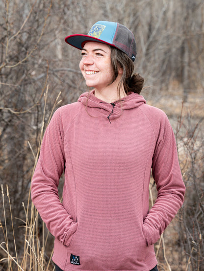 SkyGOAT（スカイゴート）CAMP Hoodie レディース｜GOATgrid マイクログリッドフリース フーディー