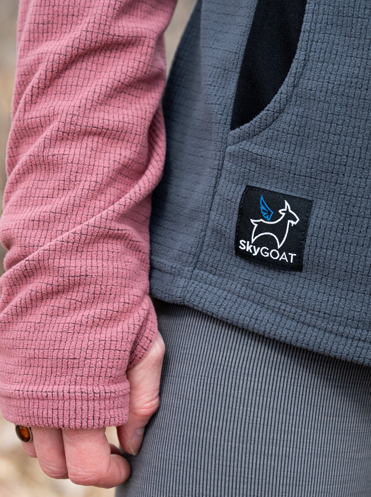 SkyGOAT（スカイゴート）CAMP Hoodie レディース｜GOATgrid マイクログリッドフリース フーディー