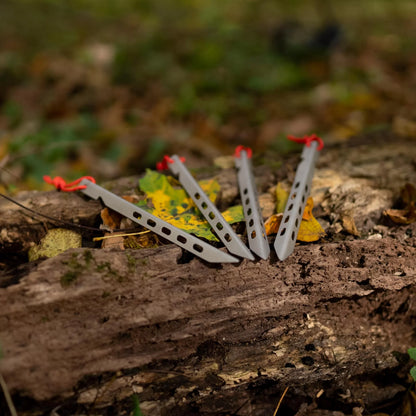 Dutchware Gear ダッチウェア Titanium Ascent Stake チタン アセントペグ 6本セット 砂地 雪対応 ULペグ VAR007