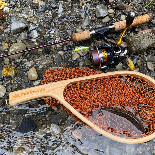 Mt.Paulownia WOOD LANDING NET ランディングネット 渓流釣り