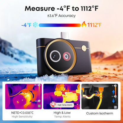 Thermal Master（サーマルマスター） P4 AI Dual-Lens Thermal Camera サーモグラフィーカメラ Android専用（P4）