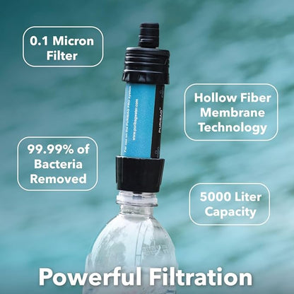 PURIBAG プリバッグ Adventure Pack 携帯浄水バックパックシステム 2L｜Microフィルター付属