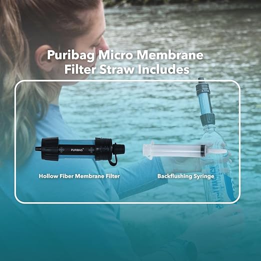 PURIBAG プリバッグ Micro メンブレンフィルター 携帯浄水フィルター 5000L