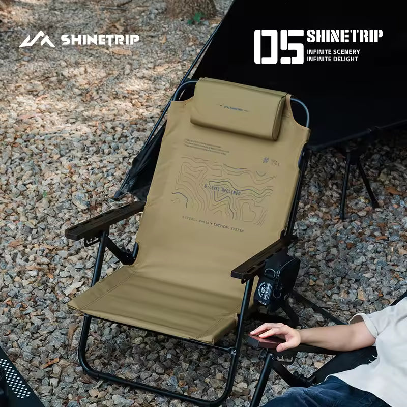 山趣（やましゅみ） SHINETRIP シャイントリップ #05 Series Six-Gear Adjustable Lounge Chair 6段階調整 フォールディングラウンジチェア（A533-H00 / A533-T00）