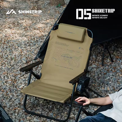 山趣（やましゅみ） SHINETRIP シャイントリップ #05 Series Six-Gear Adjustable Lounge Chair 6段階調整 フォールディングラウンジチェア（A533-H00 / A533-T00）