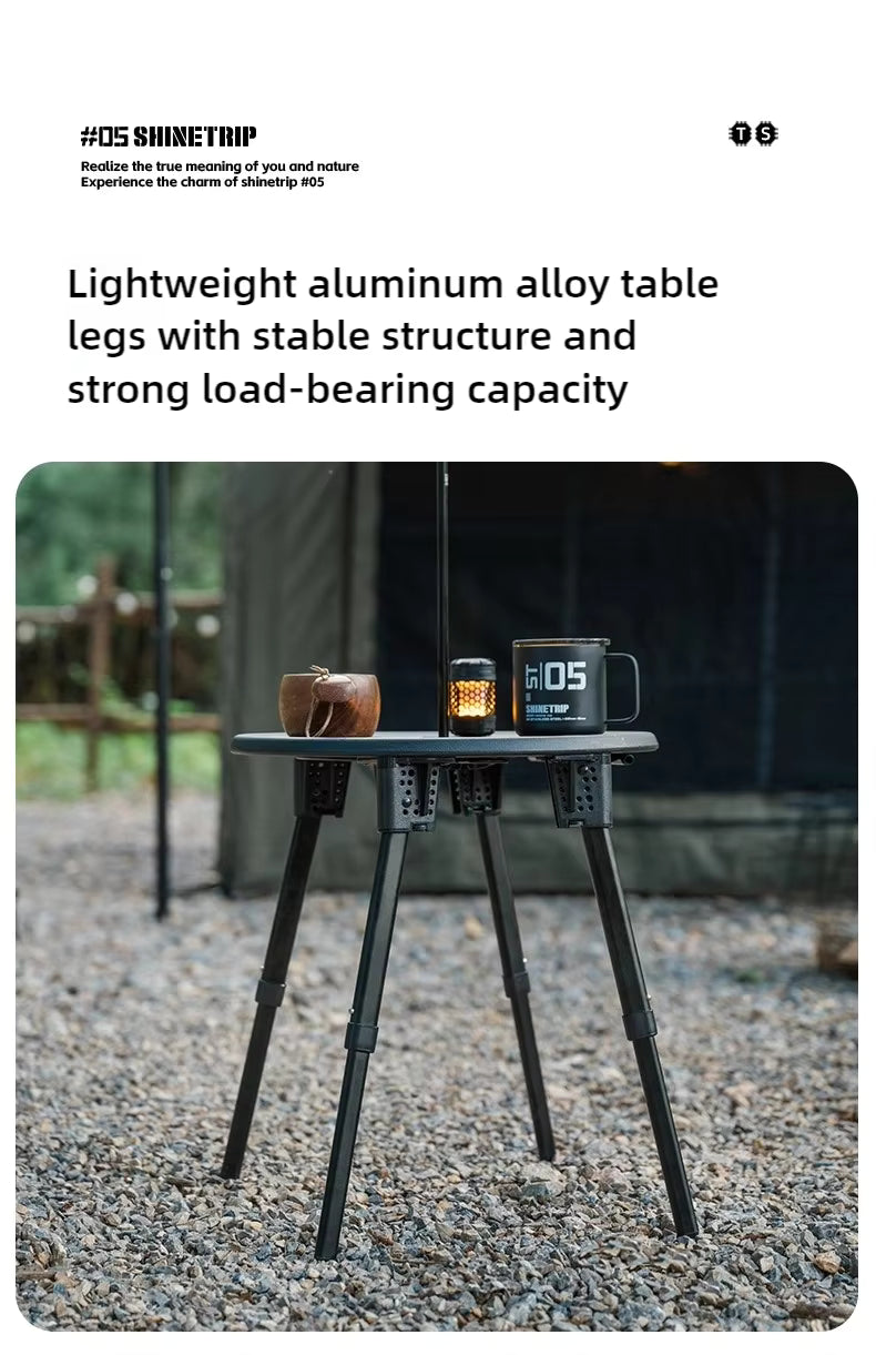山趣（やましゅみ） SHINETRIP シャイントリップ #05 Series Tactical Lifting Dual-use Round Table デュアルユース ラウンドテーブル（A553-D00 / A553-H00）