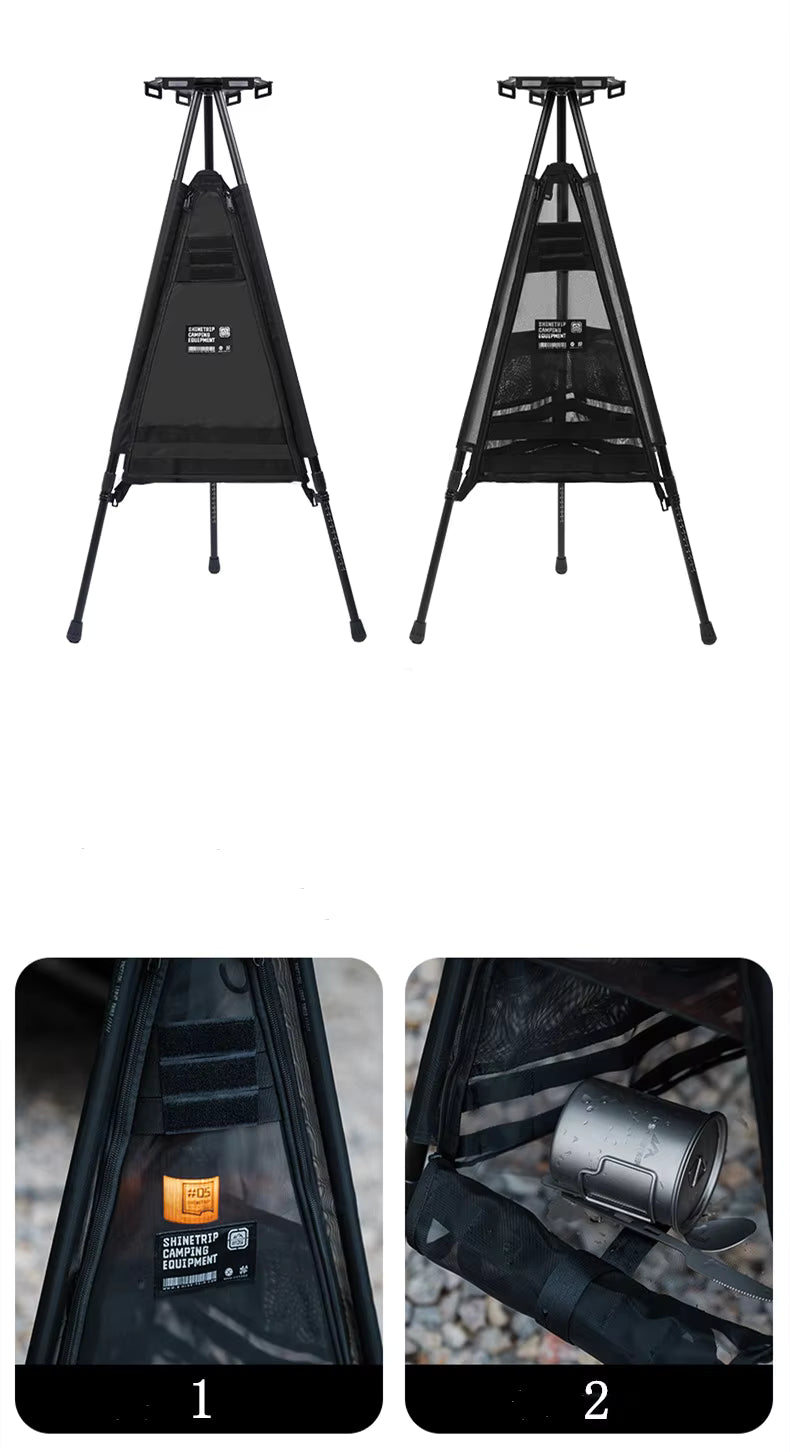 山趣（やましゅみ） SHINETRIP シャイントリップ #05 Series Hexagonal Tactical Lamp Table Set 六角タクティカルランプテーブル セット（A530-T02 / T03 / T04 / T02-T1 / T02-T2）