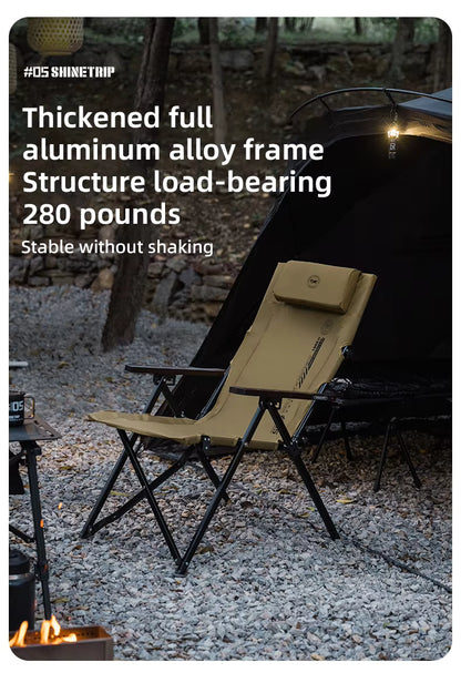 山趣（やましゅみ） SHINETRIP シャイントリップ #05 Series Adjustable Folding Chair 4段階調整 フォールディングチェア（A507-H00 / A507-T00）