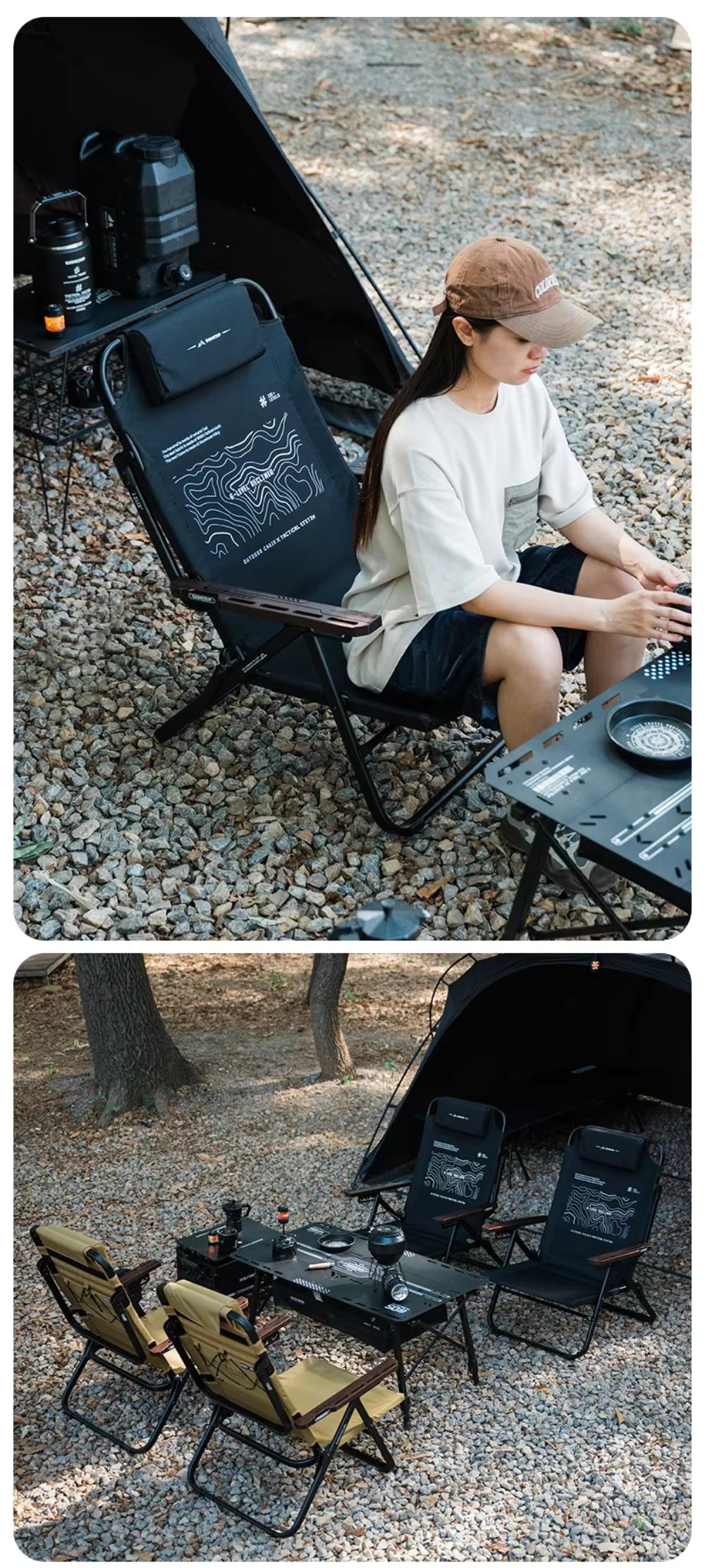 山趣（やましゅみ） SHINETRIP シャイントリップ #05 Series Six-Gear Adjustable Lounge Chair 6段階調整 フォールディングラウンジチェア（A533-H00 / A533-T00）