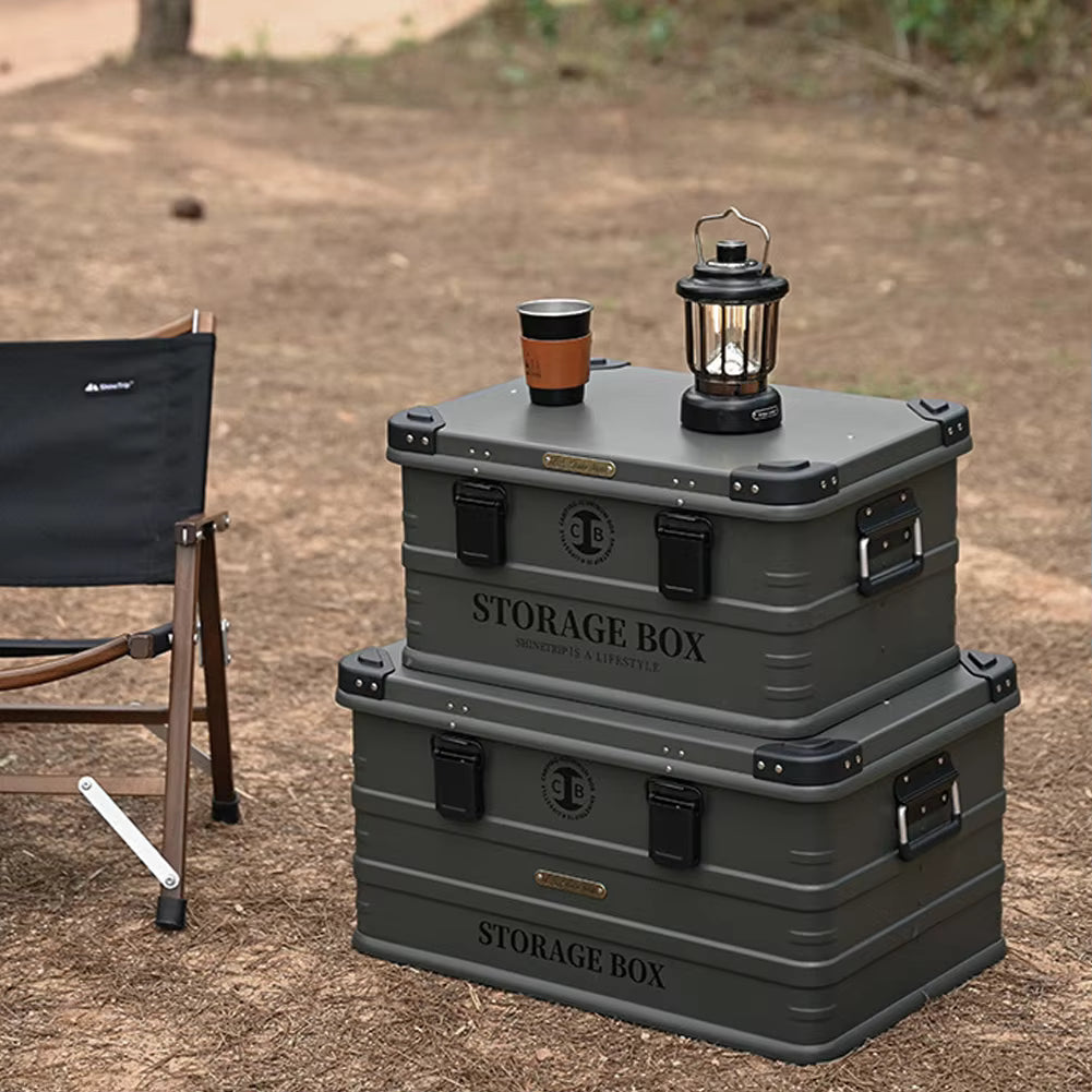 山趣（やましゅみ） SHINETRIP シャイントリップ Outdoor Waterproof Aluminum Storage Box 防水アルミ合金ストレージボックス 44L / 72L（A422-B0M / A422-B0L / A422-D0M / A422-D0L / A422-H0M / A422-H0L）