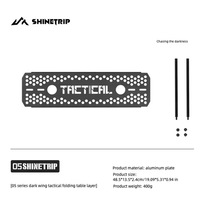 山趣（やましゅみ） SHINETRIP シャイントリップ #05 Series Dark Wing Tactical Folding Table ダークウィング タクティカル フォールディングテーブル システム（A563-H00 / A563-H01 / A563-H02 / A563-H03）