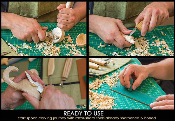 ビーバークラフト スプーン彫刻用木彫りツールセット Beaver Craft S13 Extended Spoon Carving Set