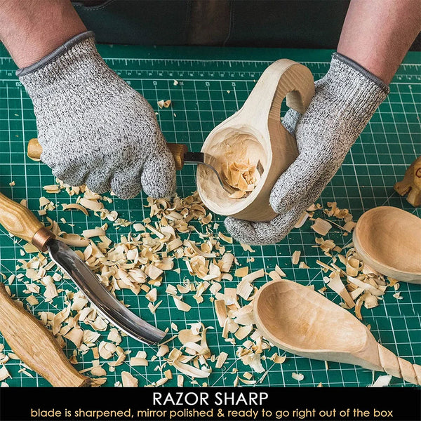ビーバークラフト ガウジ付きスプーンカービングセット Beaver Craft S14 Spoon Carving Set with Gouge