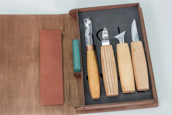 ビーバークラフト ブックボックス スプーン彫刻セット 4本セット Beaver Craft S19 book Sloyd knives Carving Set