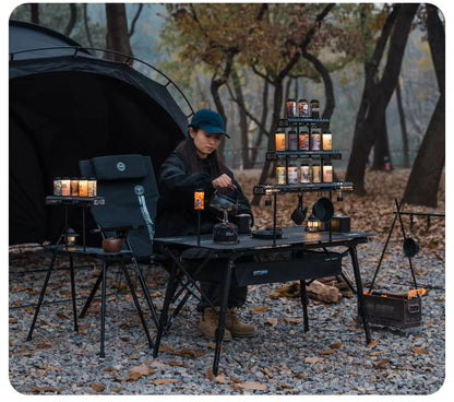 山趣（ShineTrip） ST-05シリーズ 38灯 スターライトブリッジ（S／M／L・ベーシックモジュール・延長アルミロッド） ブラック