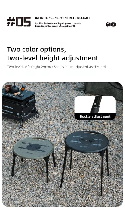 山趣（やましゅみ） SHINETRIP シャイントリップ #05 Series Tactical Lifting Dual-use Round Table デュアルユース ラウンドテーブル（A553-D00 / A553-H00）