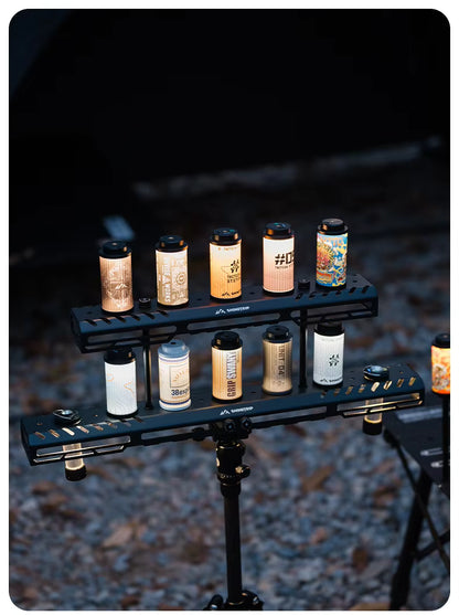 山趣（ShineTrip） ST-05シリーズ 38灯 スターライトブリッジ（S／M／L・ベーシックモジュール・延長アルミロッド） ブラック